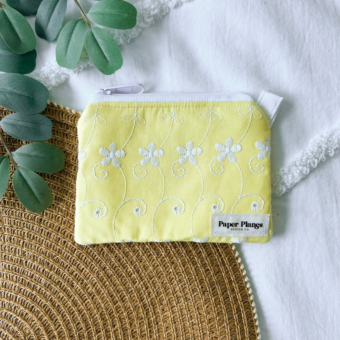Yellow Daisy Keychain Wallet