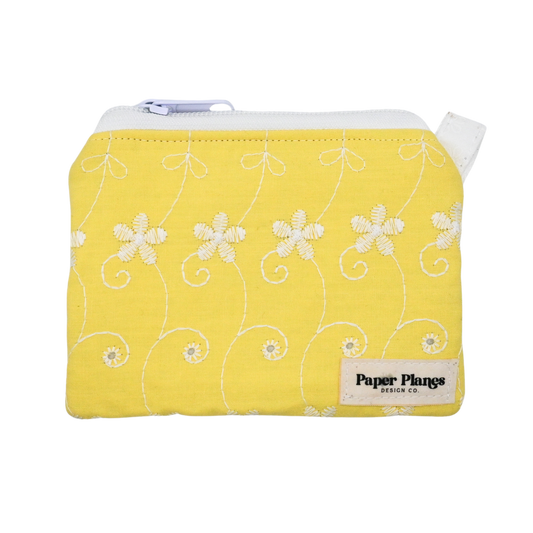 Yellow Daisy Keychain Wallet