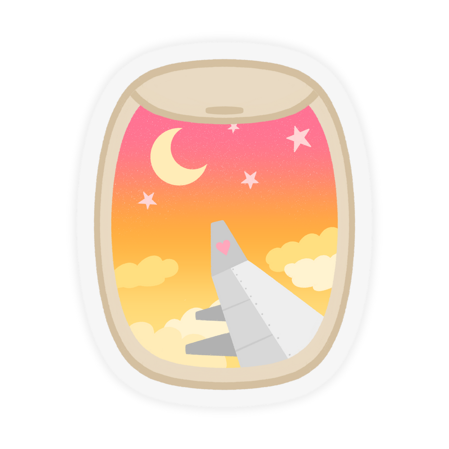 Plane Window Sticker