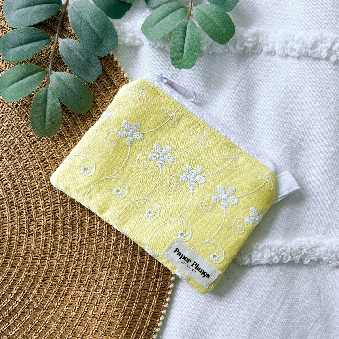 Yellow Daisy Keychain Wallet