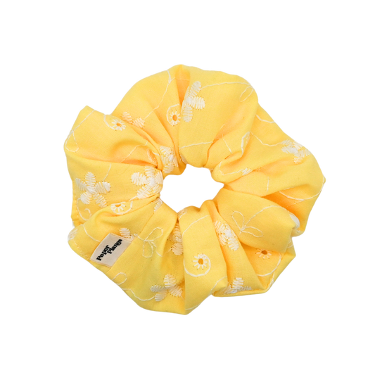 Yellow Daisy Scrunchie