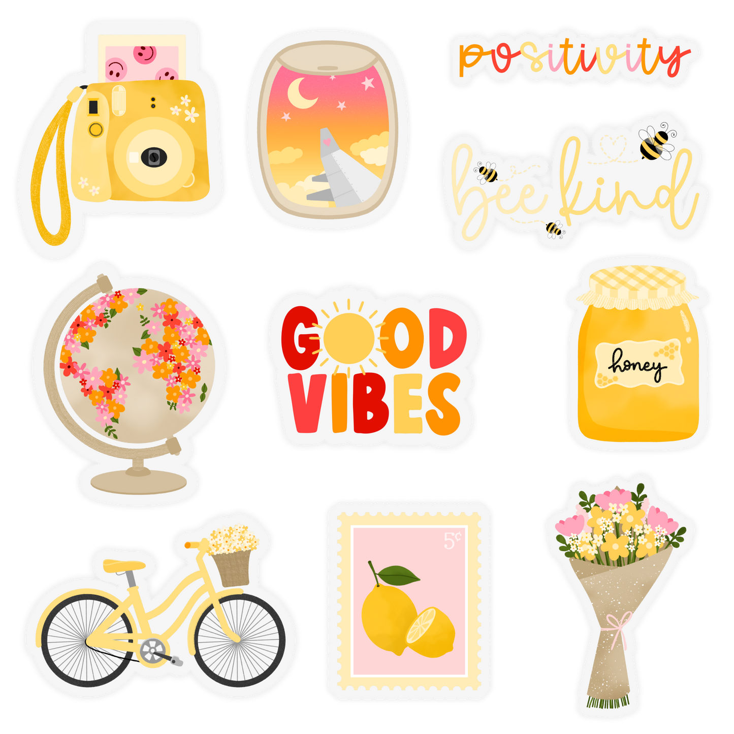 Sunshine & Blooms Sticker Pack