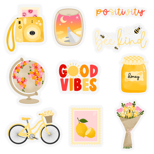 Sunshine & Blooms Sticker Pack